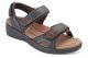 Orthofeet Cambria Black Sandals 561